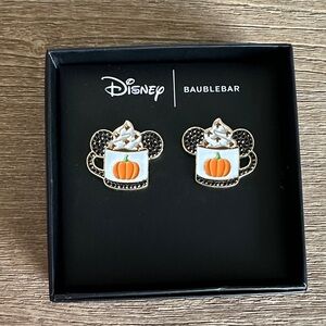 Baublebar Disney PSL pumpkin spice latte Minnie/Mickey  fall/Halloween earrings